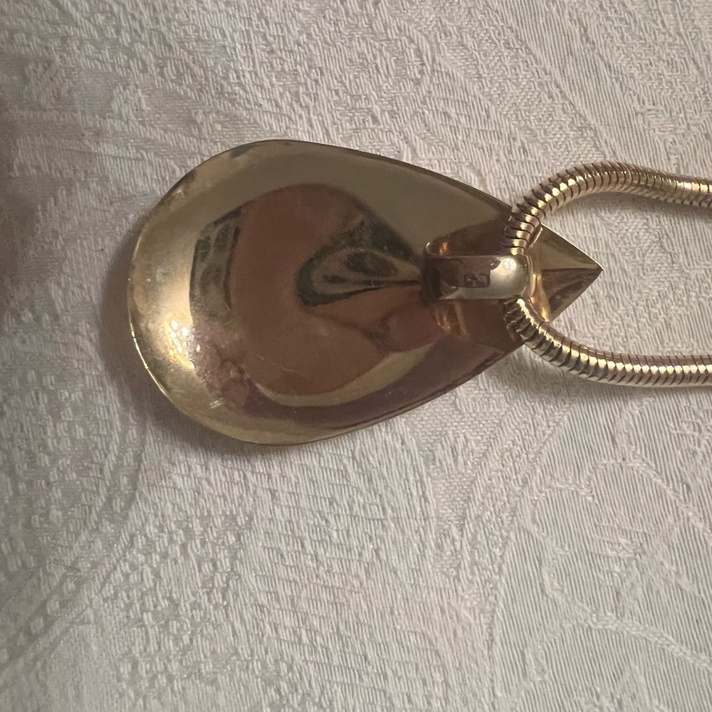 Pendant Necklace gold teardrop - Picture 5 of 5